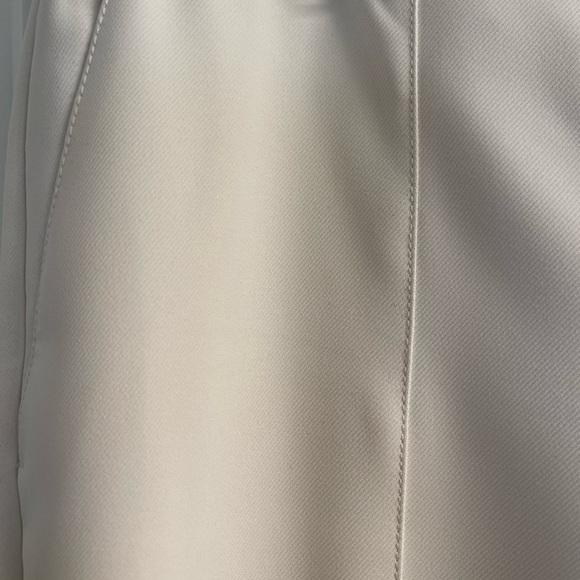 Ann Taylor Cream Smooth Sheen Pants - Picture 3 of 4